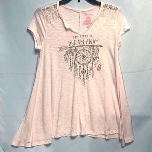 ‘Dream Away’ Dream Catcher Light Peachy Flowy Top, Size S (3-5)